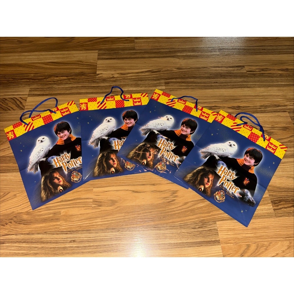 4 Vintage 2001 Harry Potter And The Sorcerer's Stone Gift Bag Hallmark Hermione